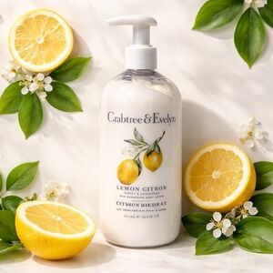 Crabtree & Evelyn Lemon Citron Skin Quenching Body Lotion NEW 16.9 fl oz Luxury
